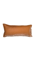 The Art of Creating Inc's Rectangle Pillow: Blush features a rectangular shape with a plush down alternative insert, displayed against a white background.
