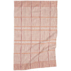 The Bisque Finley Check Dishtowels Set of 2 by Danica Heirloom features a classic red and white plaid cotton design—wrinkle-ready and ideal for any kitchen.