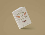 A Practical Guide to Magic in Nature by Jessica Lahoud, a 256-page hardcover from Simon & Schuster, stands upright on a light brown background—an enchanting English guide to the magic and correspondences found in nature.