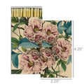 HomArt’s Matches - French Peony feature a floral design with big pink and red peonies and green leaves. The box (4.25" x 2.25") comes partially open to show the matches inside—an ideal hostess gift.