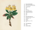 A botanical illustration of a yellow flowering plant with green leaves appears beside the table of contents from "A Practical Guide to Magic in Nature" by Jessica Lahoud (Hardcover, 256 pages, Simon & Schuster).