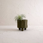 The Matte Green Ceramic Pot Small from Foreside Home & Garden brings natural charm to any room, perfect for showcasing lush green plants in style.