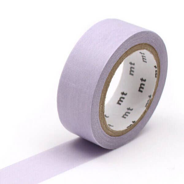 A roll of Pastel Lavender mt masking tape in a solid pastel lavender color.